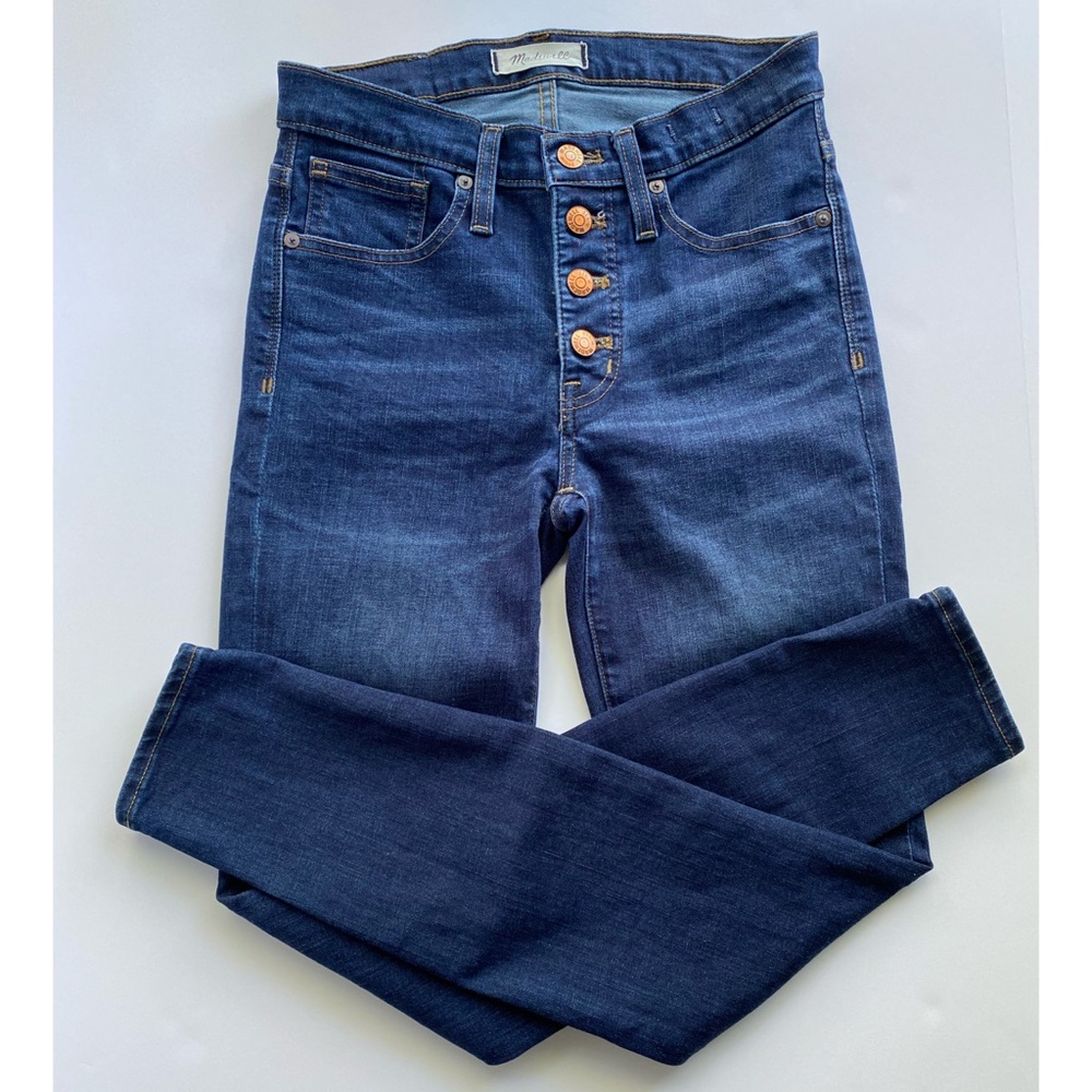 Madewell 9” High Rise Skinny Jeans with Button Fly